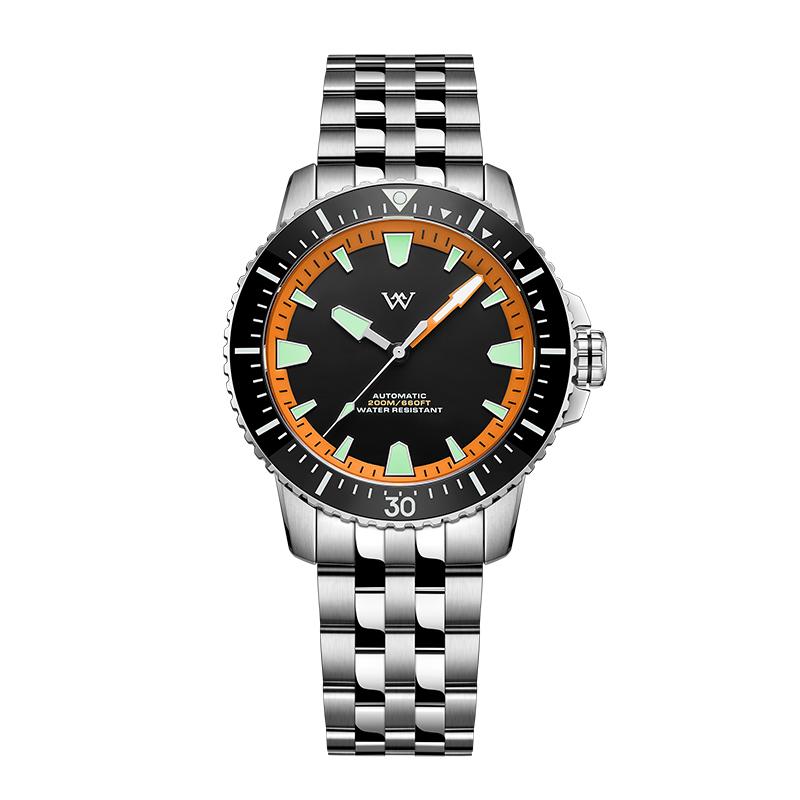WM Watch NH35 Automatic Mechanical Watch 200M Water Resistant AR Coated Sapphire Crystal Welly Merck Watches For Man WM211