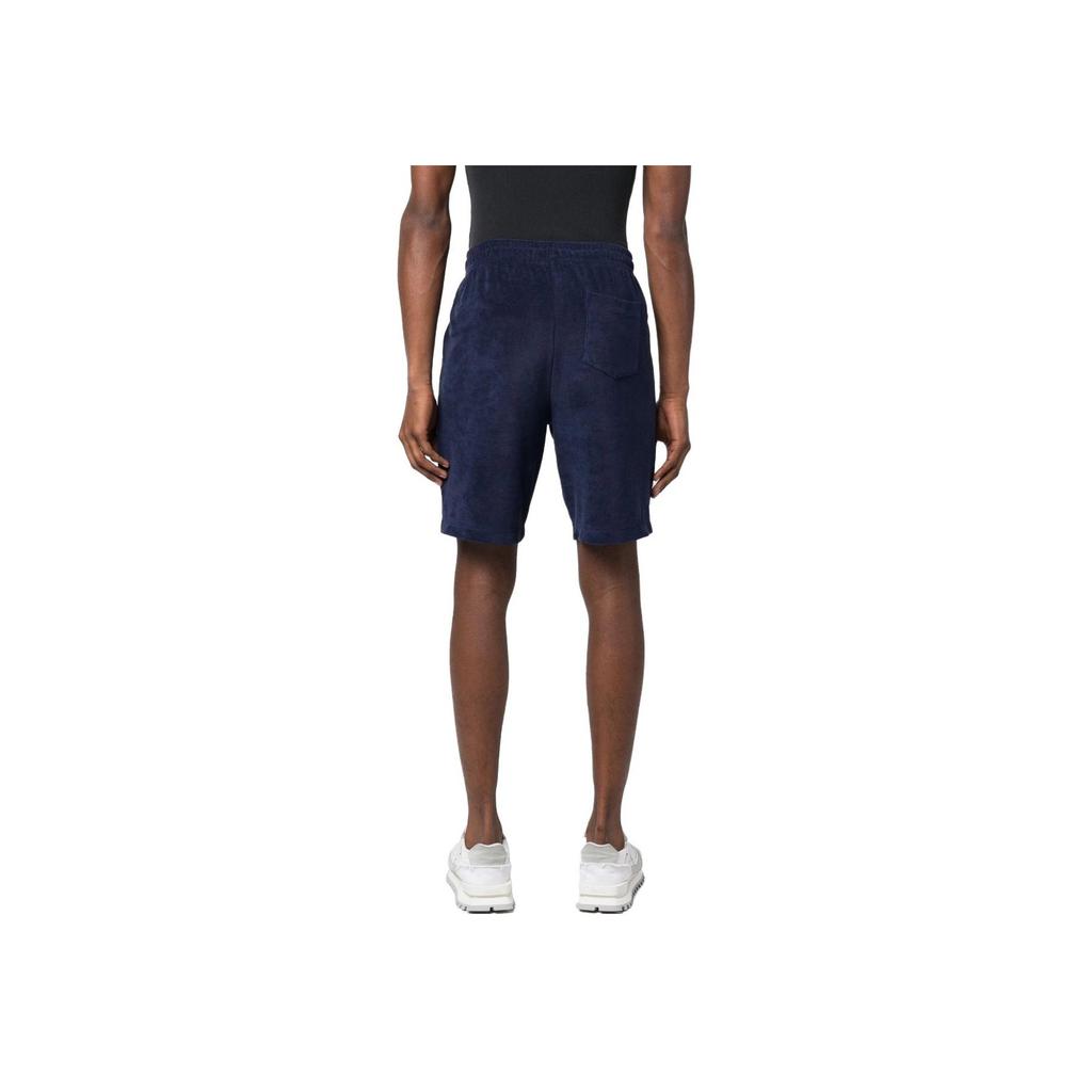 Polo Ralph Lauren SS23 Solid Color Casual Small Logo Embroidered Drawstring Straight Leg Shorts Men Shorts Navy-Blue 710901046-003
