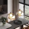 Retro LED Plating Glass Art Decorative Pendant Lights Cognac Color E27 Modern Light Fixtures Kitchen Island Dining Room Bedside