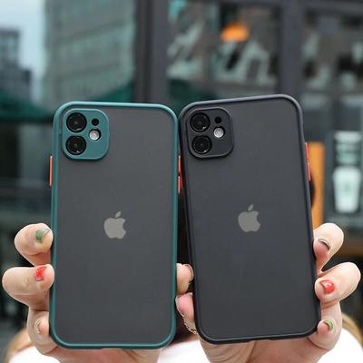 Ochranný kryt objektívu odolný proti nárazom, matný, číry, pevný kryt PC pre iPhone 14 13 Pro Max 12 11 MiNi XR XS X 7 8 Plus SE Luxusný mäkký kryt