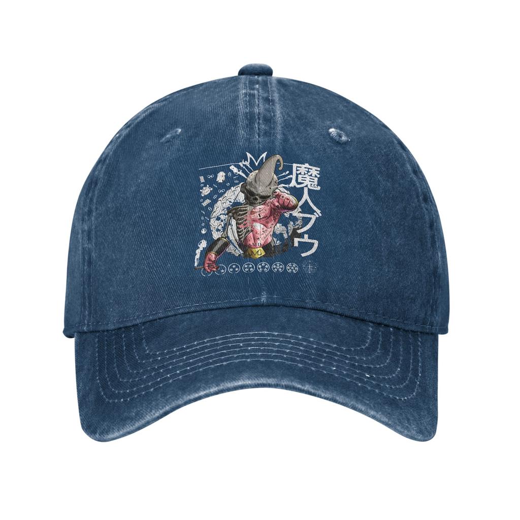 KID BUU MAJIN SKULL DRAGON BALL Baseball Caps Classic Distressed Denim Snapback Hat for Men Women Outdoor Gift Caps Hat