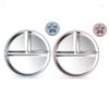 Stainless Steel Divided Children's Plate with Silicone Suction & Non-Slip Heat Insulation