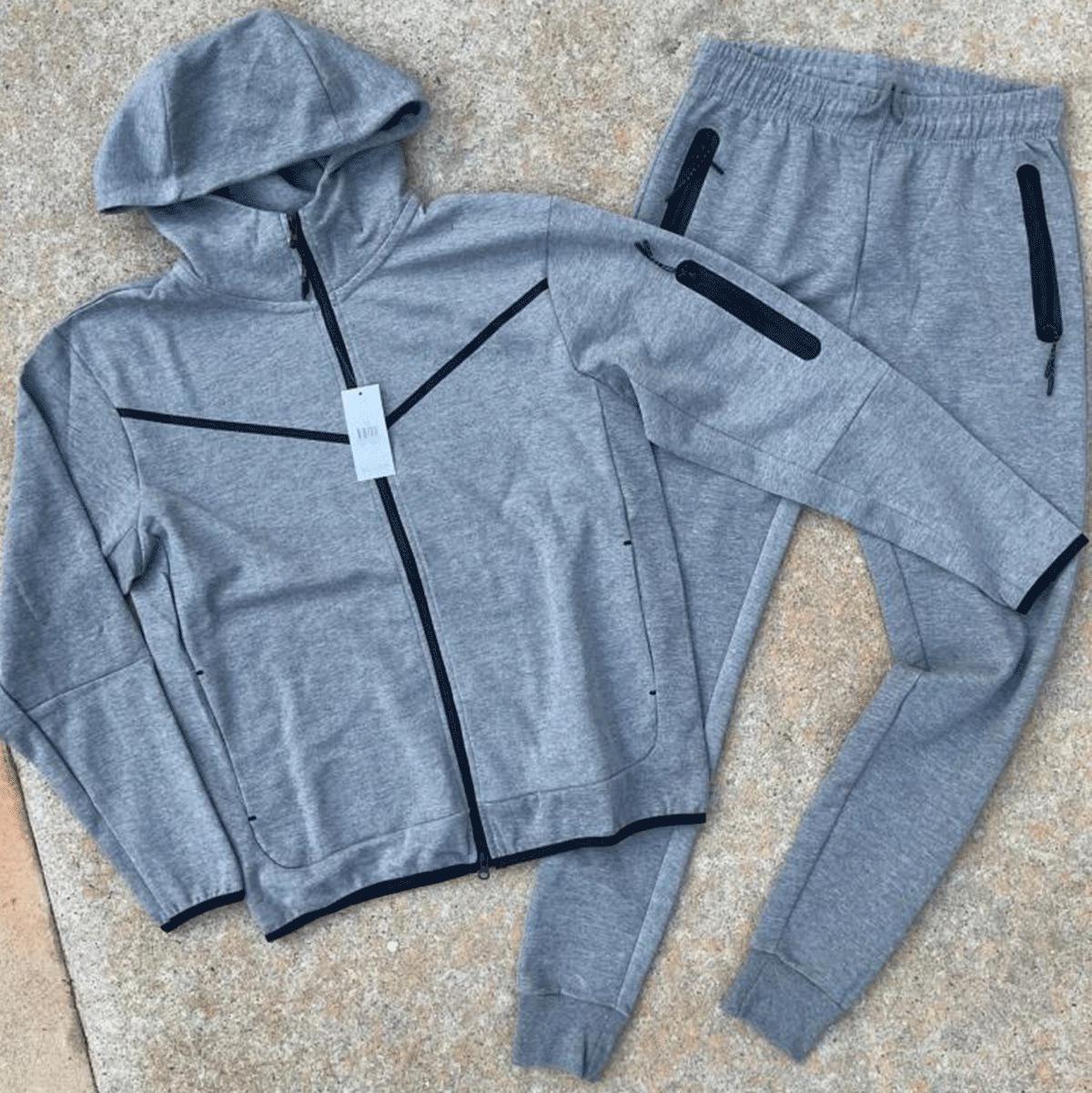

Men s Spring/Autumn Sweatshirt and Sweatpants Casual Sports Suit XL сірий колір