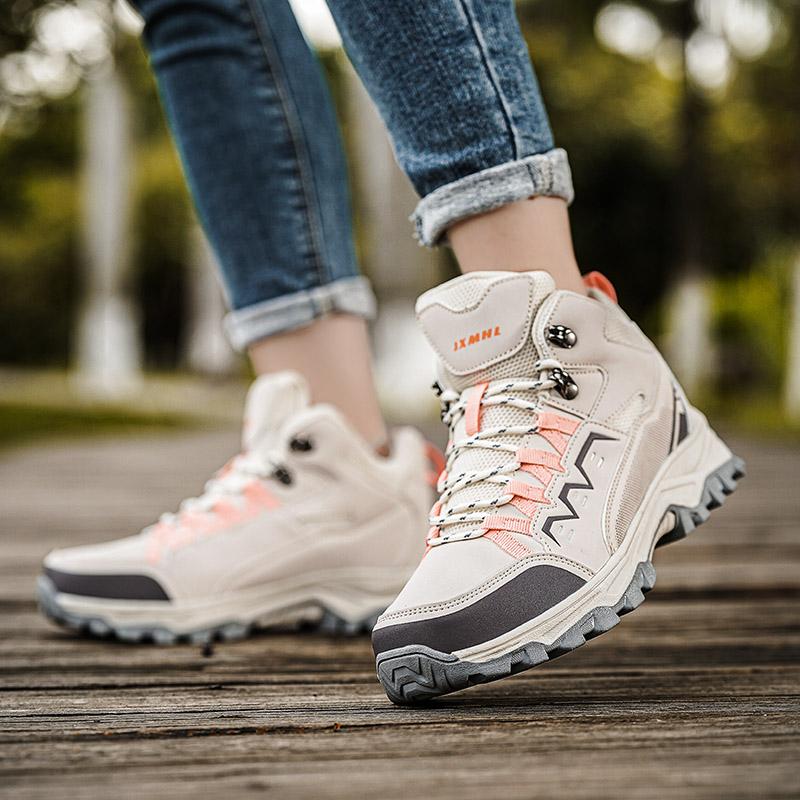 Atmungsaktive Wanderschuhe Herren Damen Outdoor Sportschuhe Verschleißfeste Trekking Kletterschuhe Kollisionsschutz