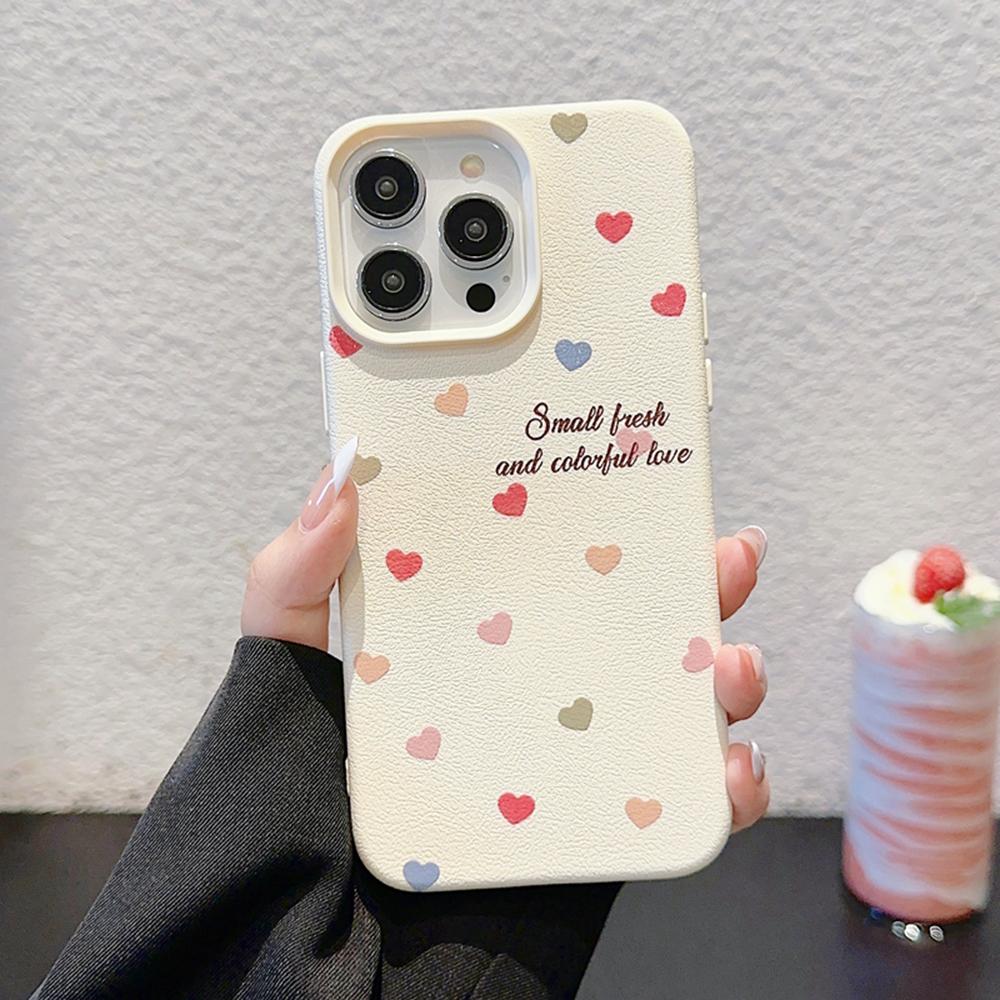 Handyhülle für iPhone 16 15 14 13 12 11 Pro Max iPhone 11 13 16 15 14 12 Bunte Herz-Punktmuster Handyhülle Cover