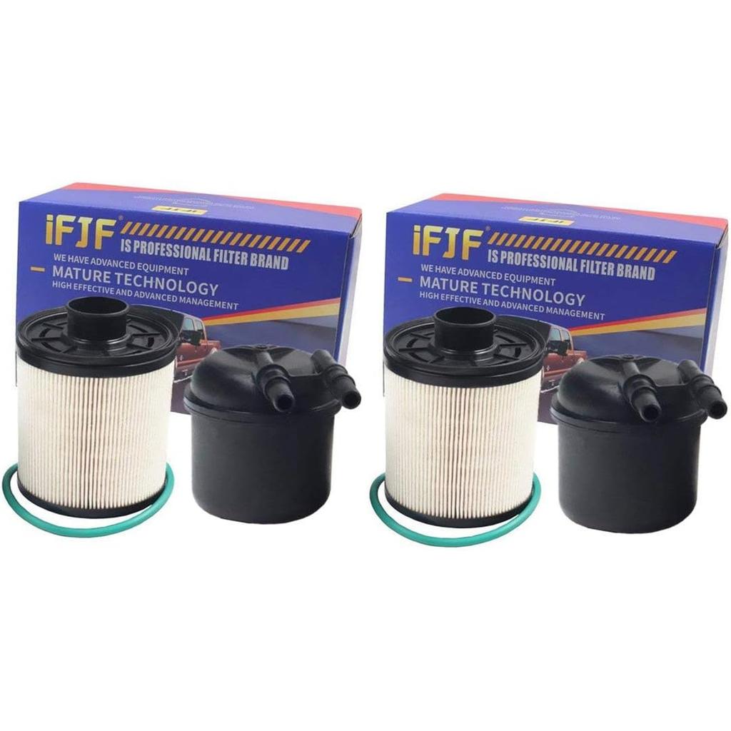 iFJF FD-4615 6.7 Powerstroke Fuel Filter Replacement for 2011-2016 Ford F250-F550 Super Duty 2016 F650-F750 6.7L V8 5 Micron Water Separator Kit