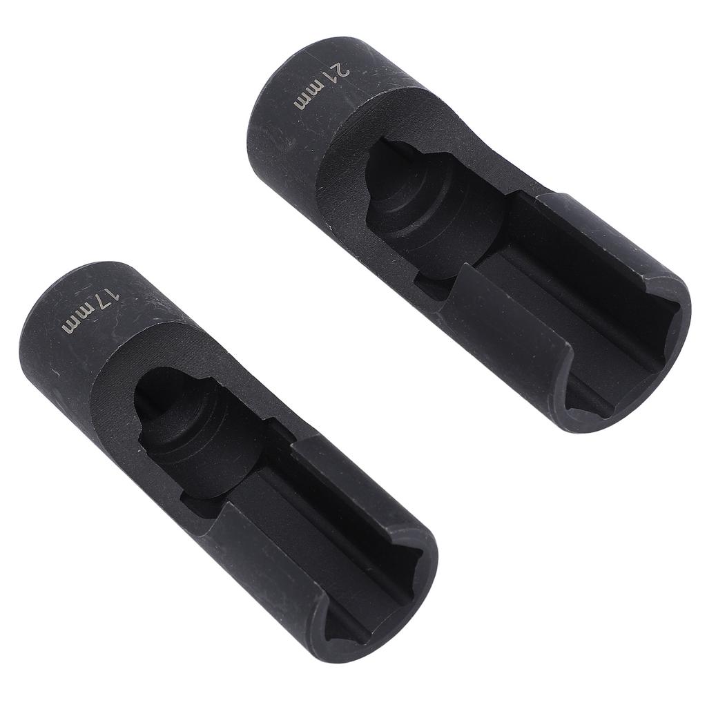 2 Pcs 1Celsius2 Inch Injector Fuel Line Socket Wrench Set Nut Wrench Spanner   Tangsten Steel for Bent Pipes EGT Sensors   Switches