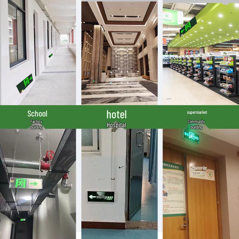 LED Emergency Exit Sign, Single-Sided Left Arrow