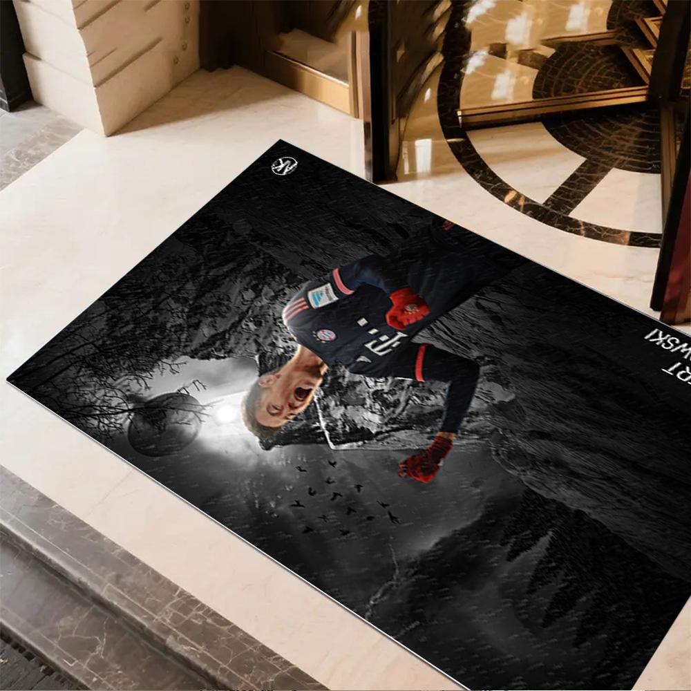 Goalkeeper Saves Ball. Area Rug Design for Playrooms Decorate room Kitchen Bedrooms Antislip Carpet Anime Office Decor Wedding Party Gift