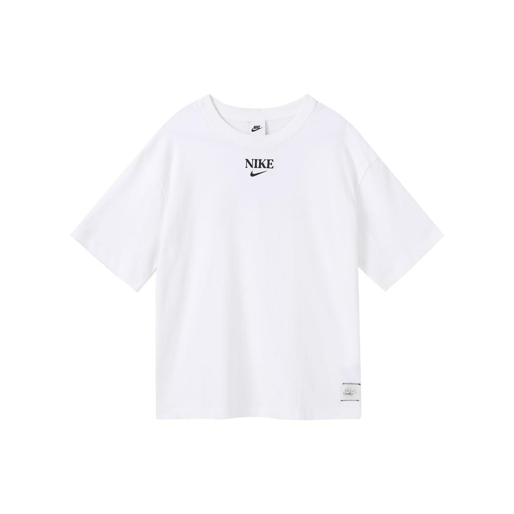 Nike Drop Shoulder Sleeve T Shirt Women's White DM7904-100