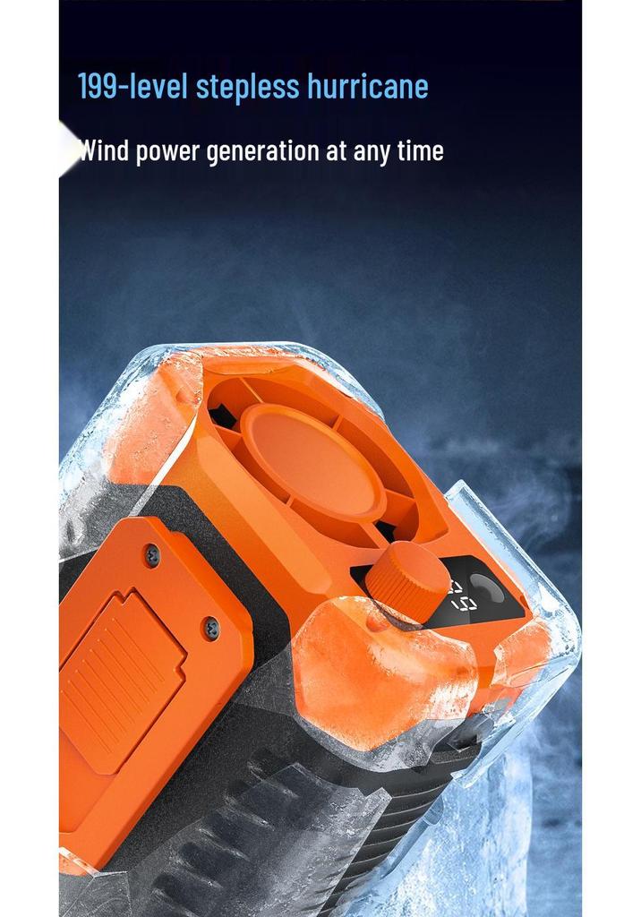 Portable Waist Fan for Outdoor, Construction, and Camping - Long Battery, Strong Wind