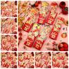 6pcs 3D New Year Stretch Red Envelopes Traditional Money Packet Creative Lucky Red Pocket  Bonus