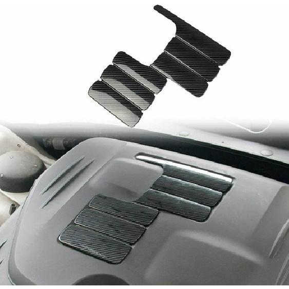Carbon Fiber Engine Shroud Panel Decor Cover Trim For 2009- Dodge Challenger