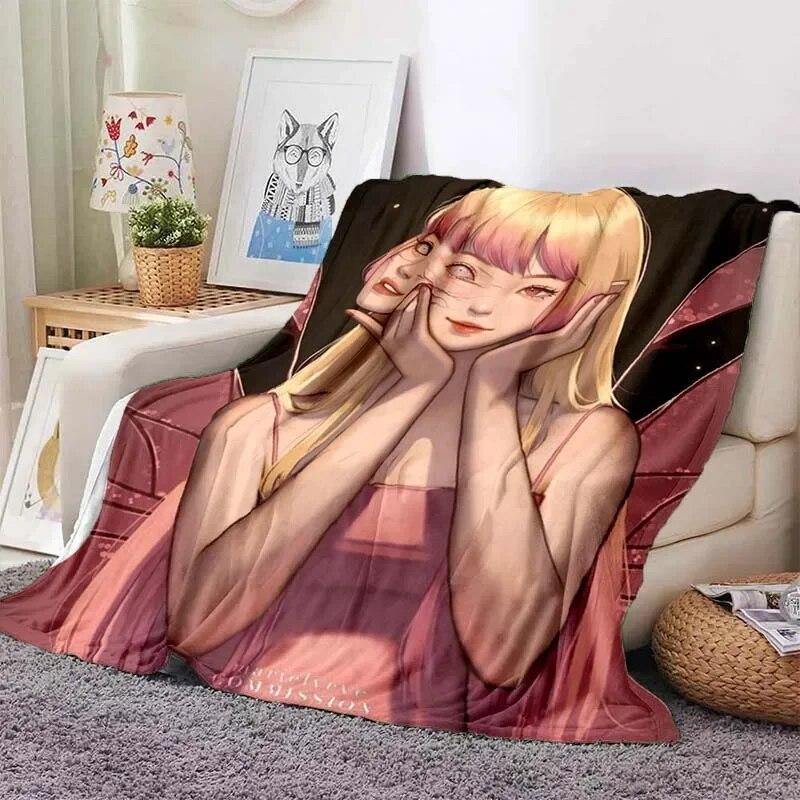 Junji Ito Tomie Kawakami Ghost Soft Plush Blanket,Flannel Blanket Throw Blanket for Living Room Bedroom Bed Sofa Picnic Cover 3D