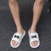 One-word Drag Men's Summer Wear Trend Casual Leather Slippers Thick-soled Non-slip Men's Beach Sandals