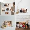 Acrylic Picture Frame 4x6, Double Sided Photo Frames for Refrigerator with Magnetic Corners, Transparent Acrylic Frame for Desk or Tabletop Display