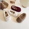 Girls Winter Slip-On Boots Soft Faux Fur Lined Casual Shoes Toddlers Kids