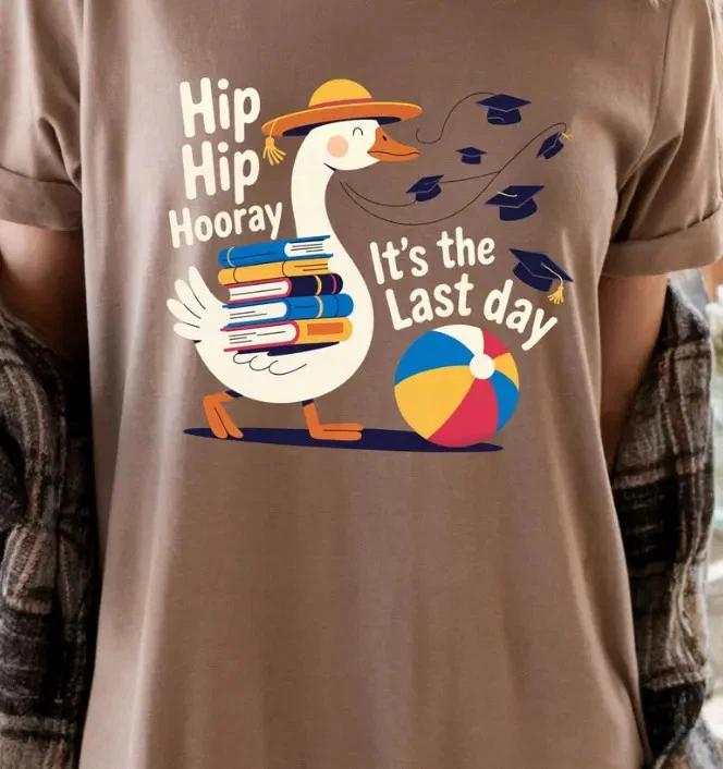Last Day of School Teacher Shirt, End of Year Tee, Happy School s Out T- Shirt S