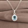 Sky Blue Topaz Gemstone Pendant, Handmade Gorgeous Jewelry, 925 Sterling Silver Jewelry, Everyday Pendant For Wedding Gift