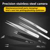 Anti-static Precision Tweezers Anti-deformation Pointed Curved Tip Stainless Steel High Hardness Eyebrow Tweezers Repair