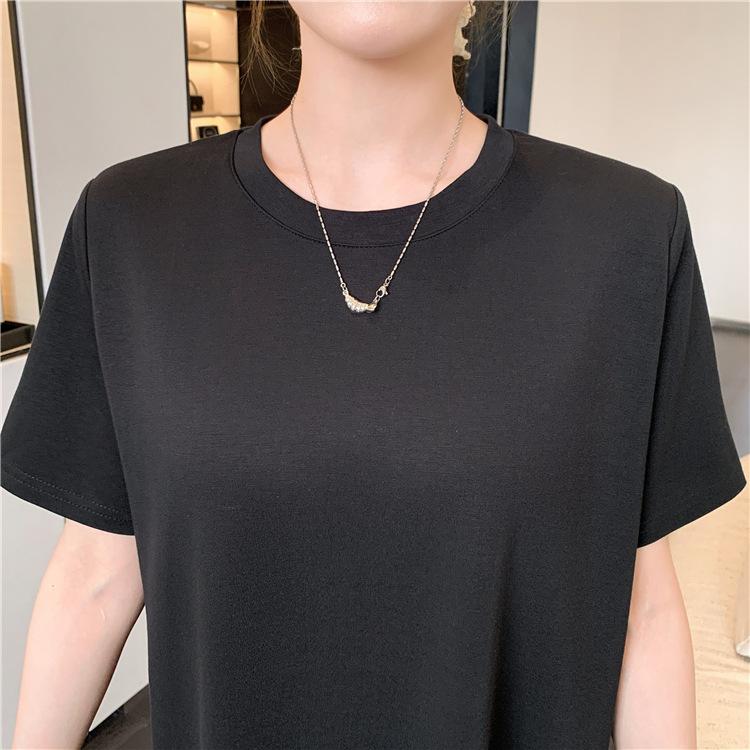 Letní dlouhé dámské šaty nadměrné velikosti Nepravidelný temperament Volné sestřihové šaty