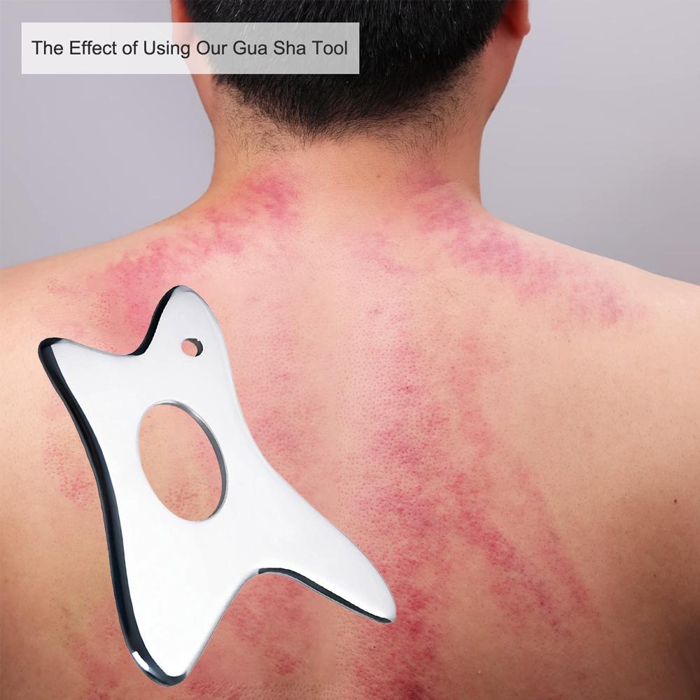 1 Stück Gua Sha Massage Werkzeug Edelstahl Gua Sha Schaben Massage Werkzeuge Werkzeuge Großartiges Weichteilmobilisationswerkzeug