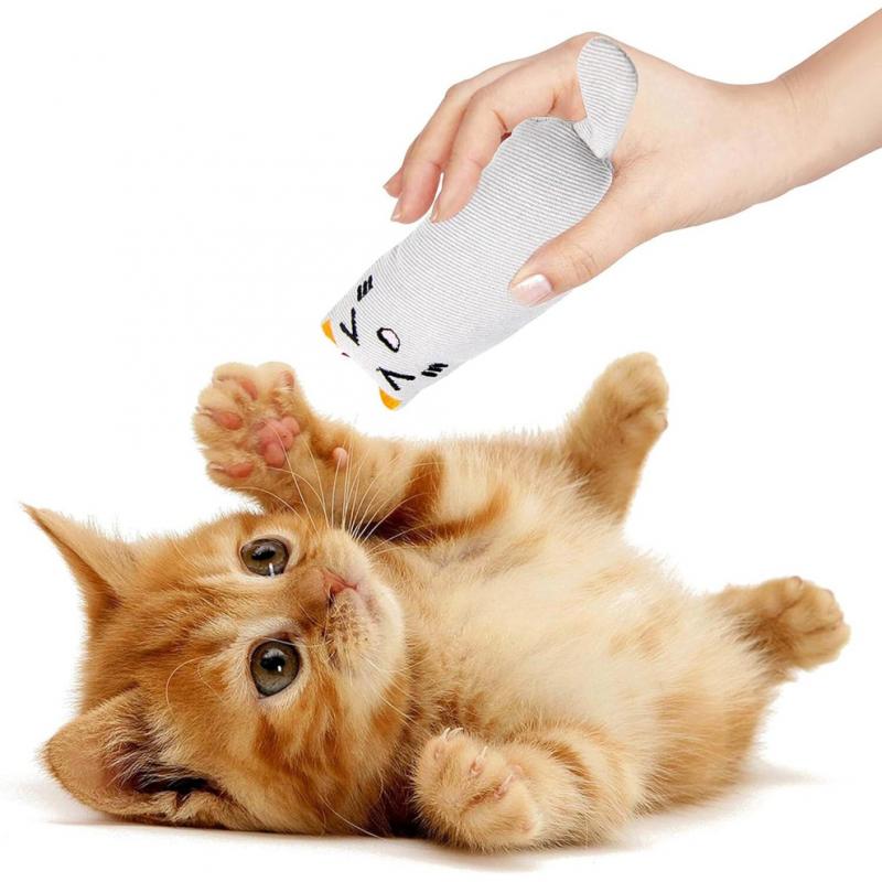 5-Piece Cat-Shaped Toy with Catnip, Catnip Suitable for Indoor Cat Toys