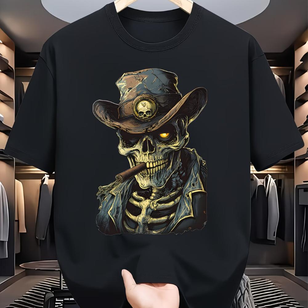 

Vintage Retro Skeleton Graphic T Shirt Womens Unisexs Cotton Tee Summer Spring Vintage Harajuku Top Oversized Streetwear ONeck S