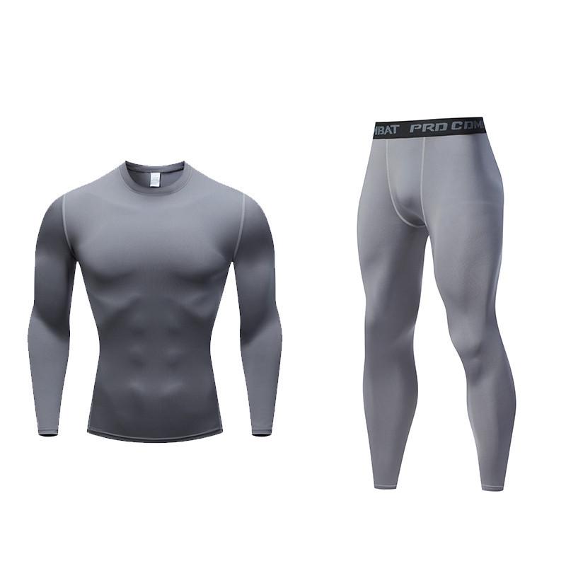 

Мужской быстросохнущий дышащий спортивный компрессионный костюм для баскетбола и бега