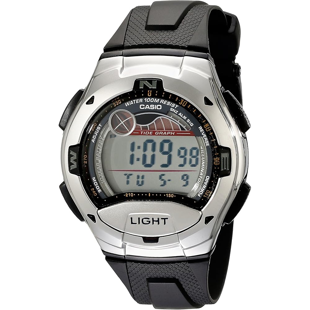 [Casio] Часы Цифровые Tidegraph W-753-1AV Мужские Зарубежная Модель [Реимпортированные]