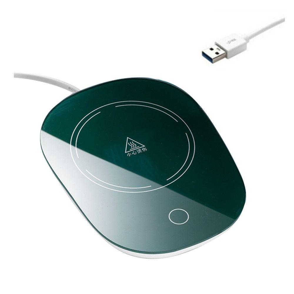 

55/131°F Подарочный Электрический Домашний Обогреватель Поднос Коврик Датчик Гравитации Подставка Подставка Для Кружки Подставка Для Кофейных Чашек зелёный