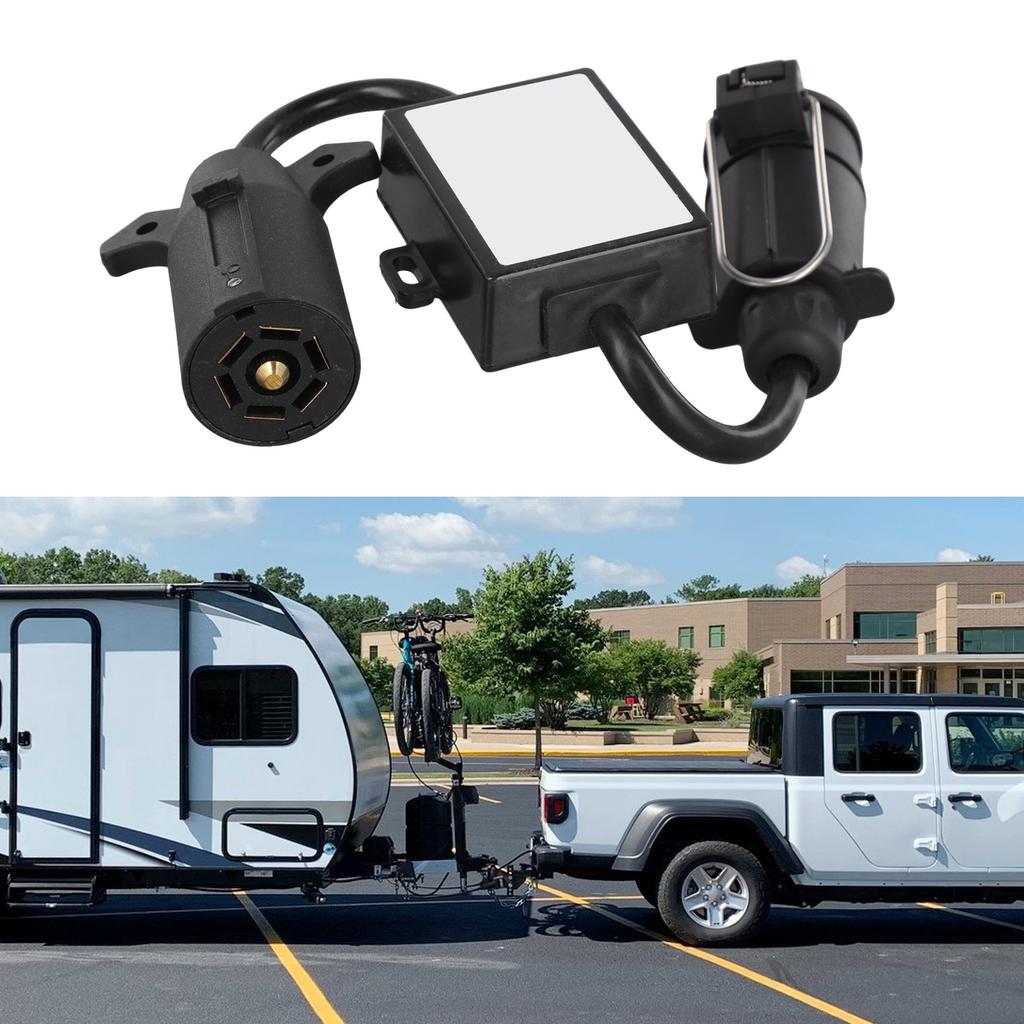 Trailer Light Adapter US To EU Trailer Converter Outdoor Activities Easy Installation Electrical Solution For Boat Trailer