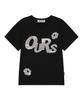 Awoseiawo Ours Camo Applique Short Sleeve T-Shirt Black