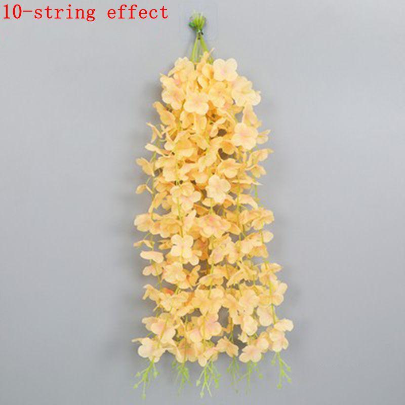 5/10/20Pcs 60cm Artificial Wisteria Hanging Flower Garland Silk Flower Vine for Wedding Party Home Garden Flower Wall Decor