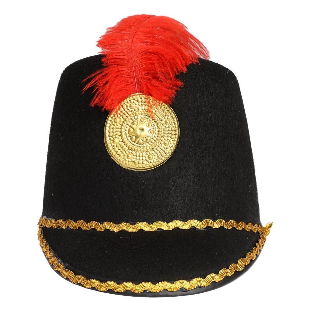Dress Up Uniform Hat Vintage Knight Drum Major Hat Doorman's Hat Marching Band Hat  Festival Fancy