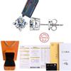 Cbtb Classic Silver 925 Gold Silver Four Claw Stud Earrings for Women Weddings Birthdays Moissanite Jewelry Luxury Gift