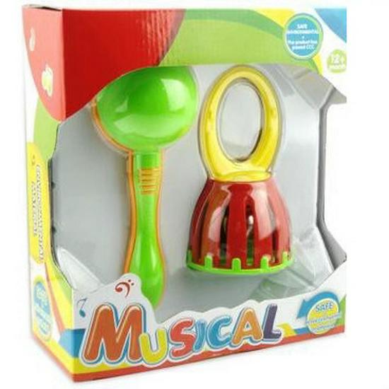 

WS205 Colorful Maraca Bell Cage: Early Educational Hand-Shaking Musical Aids