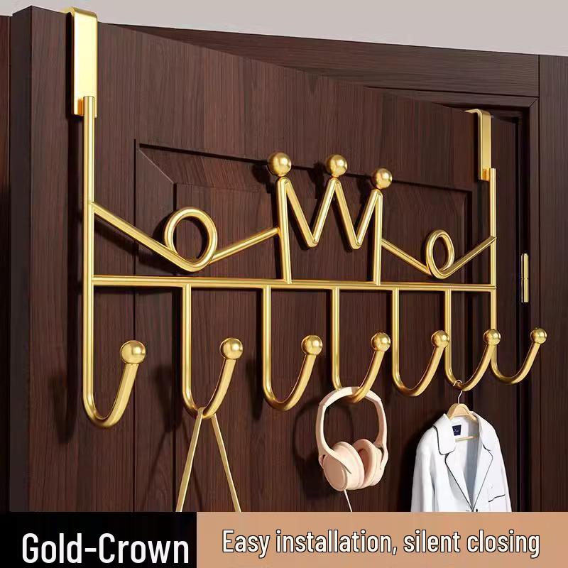 No-Drill Strong Wall-Mounted Coat & Key Hook Rack