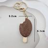 1Pcs Cute Ice Cream Keychain Mini Simulation Chocolate Pendant Versatile Bag Charm For Daily Decoration