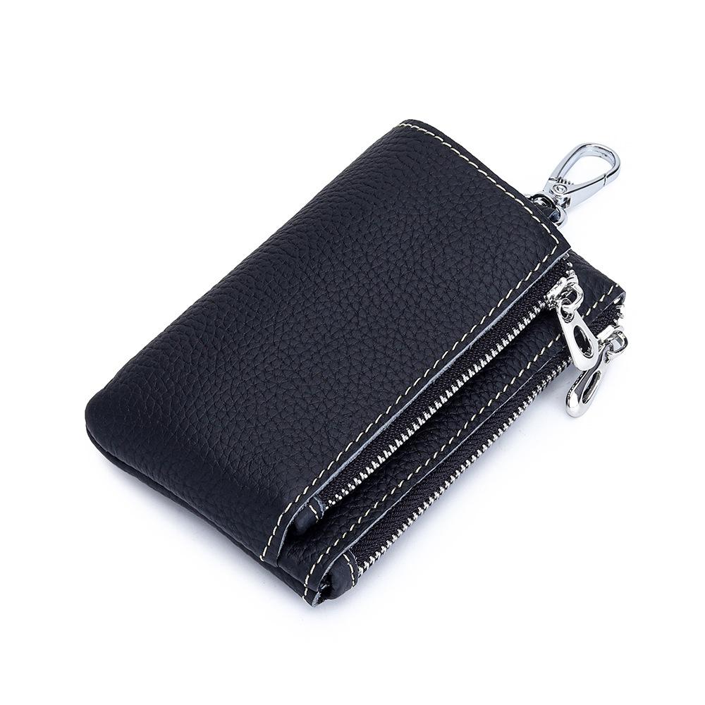 Portachiavi Vera Pelle Unisex Portachiavi Portafogli Organizer Borsa Custode Chiave Porta Chiavi Organizzatori Pelle