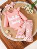 Roze Ribbel Romper met Madeliefjesprint, Wijde Broek & Hoofdband Set