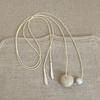 Vintage Bead Pendant Necklace Aesthetic Trend Choker Layered Cord Necklace  Party