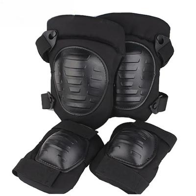 4Pcs Tactical Knee Pad Elbow Pad Set Airsoft Knee Elbow Protective Pads Combat Paintball Skate Outdoor Sports Safety Guard Gear