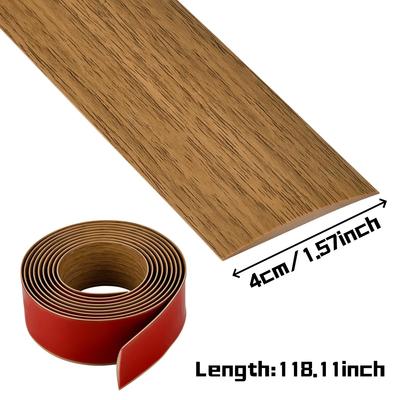 1PC 118.11inch PVC Floor Transition Strip Threshold Edging Trim Strip Self Adhesive Doorway Floor Joining Strip Home Hardware