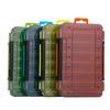 Two Sided Waterproof Fishing Box Transparent Practical Compartments Travel Storage Solution For Hook Lures And Tools