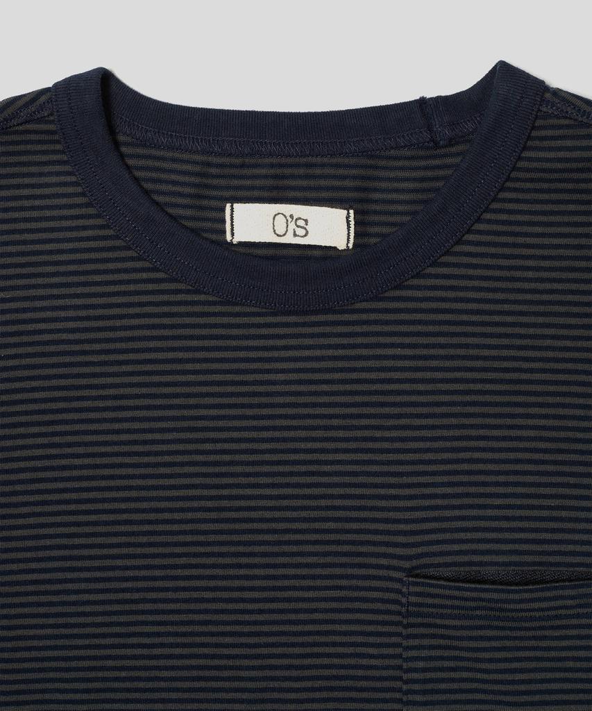 Onses Steady Stripe Long Sleeve T Shirts (Navy/Charcoal)