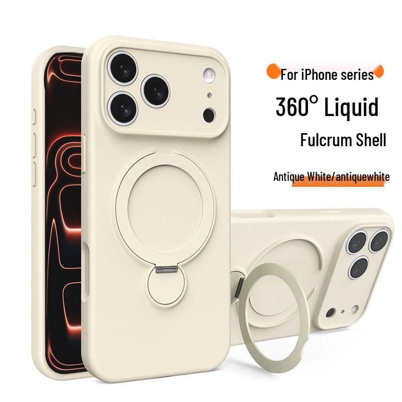 AI-Enhanced Camera Button with Silicone Magnetic Rotating Bracket for iPhone 17 Pro Max & Apple 16 Cases