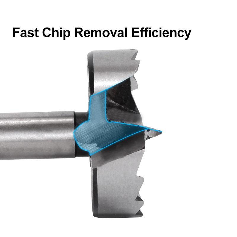 1Pc 6mm-60mm Multi-tooth Forstner Woodworking Tool Hole Saw Hinge Boring Drill Bits Round Shank High Carbon Steel Cutter