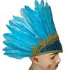 Head-mounted Feather Headdress Hair Band Carnival Costume Headwear Chief Headdress  Adult Kids