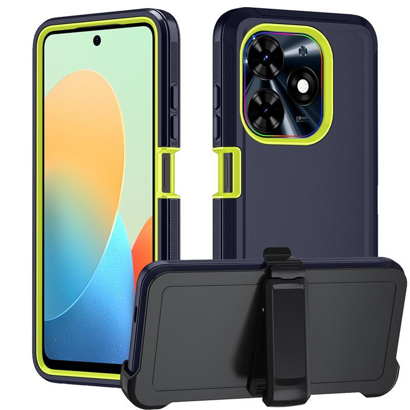 Tecno Spark 10 Pro 3-in-1 Full Coverage Case with Rotating Stand